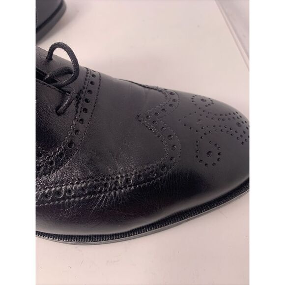 Nunn‎ Bush Men\'s Black Wingtip Dress Shoes Size 9.5 M EUC